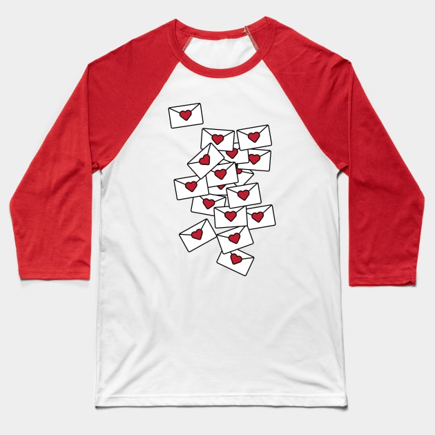 SPREAD THE LOVE Baseball T-Shirt by encip